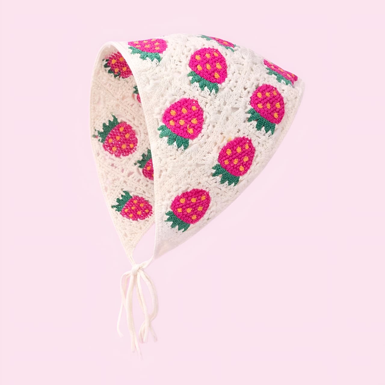 Bandana Crochet Strawberry Jennie