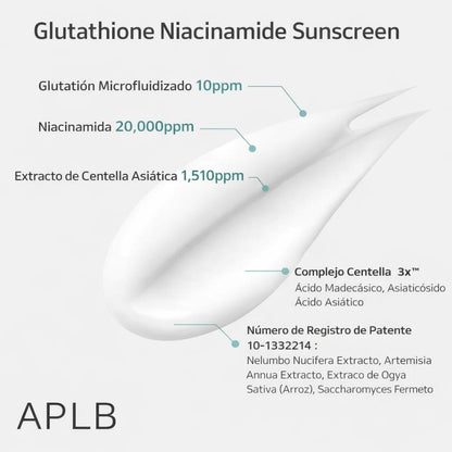Bloqueador Glutathione Niacinamide APLB