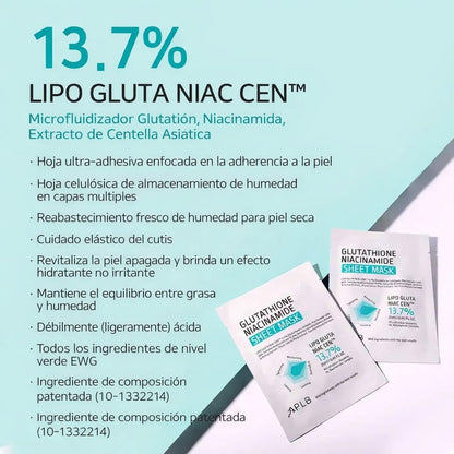 Mascarilla Glutathione + Niacinamide APLB