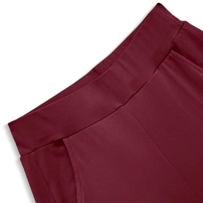 Pantalón Flare Vino Cintura Alta Efecto Push-Up Talla S