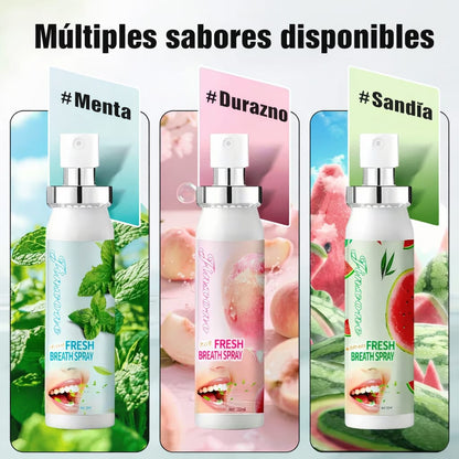 Perfect Breath Spray Bucal Refrescante 3 Sabores Menta Sandía Durazno