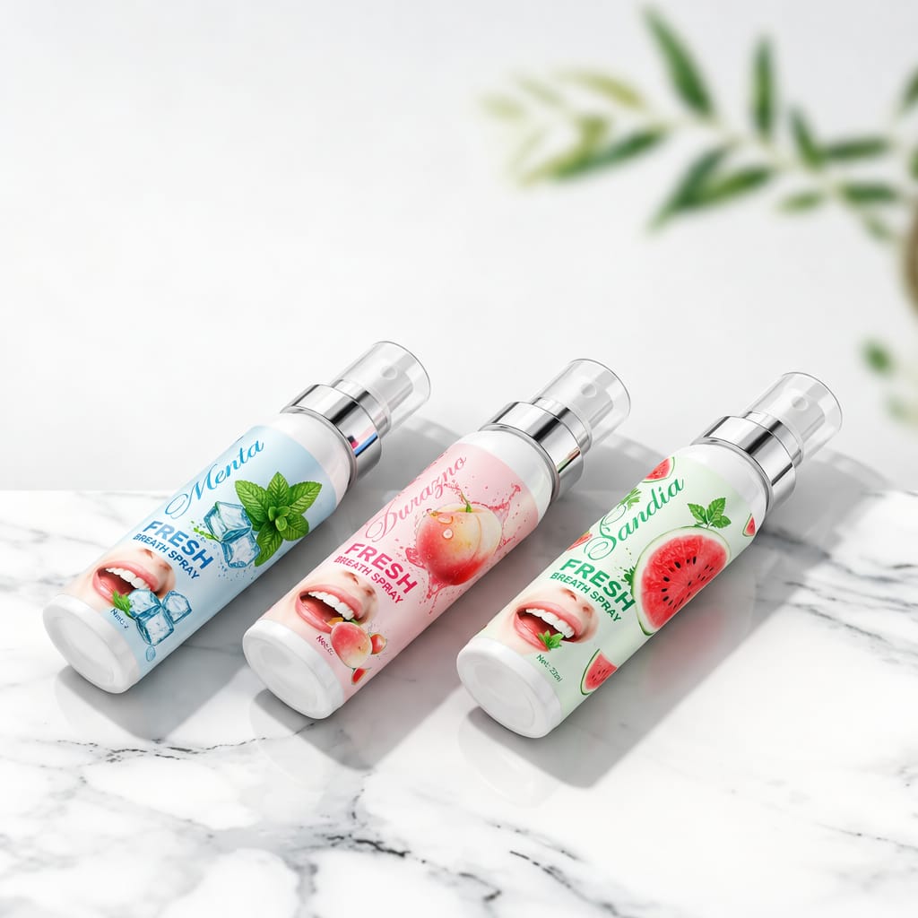 Perfect Breath Spray Bucal Refrescante 3 Sabores Menta Sandía Durazno