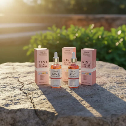 SRRTK Sérum Facial 5 en 1 Niacinamida Vitamina C y Colágeno