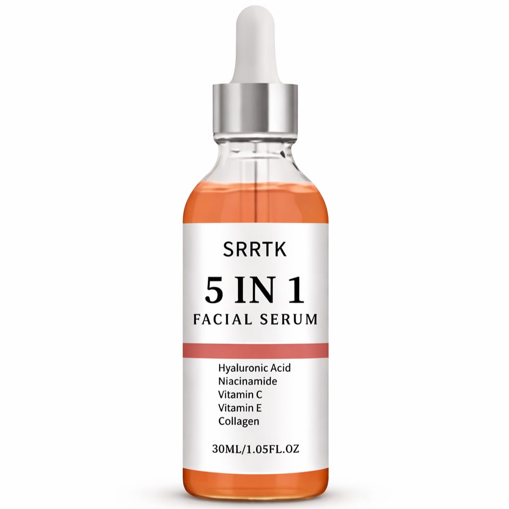 SRRTK Sérum Facial 5 en 1 Niacinamida Vitamina C y Colágeno