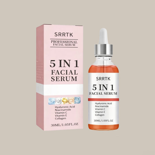SRRTK Sérum Facial 5 en 1 Niacinamida Vitamina C y Colágeno