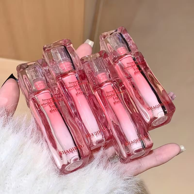 Shaqinuo Tinta Jelly Kiss Lip Gloss Efecto Glass Lips 6 Tonos