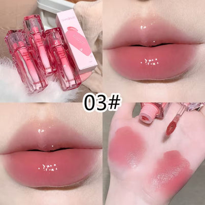 Shaqinuo Tinta Jelly Kiss Lip Gloss Efecto Glass Lips 6 Tonos