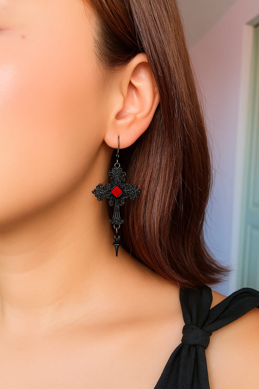 Aretes góticos Cross Collection