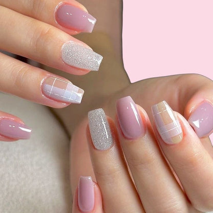 Uñas Press On Elegant On Glitter