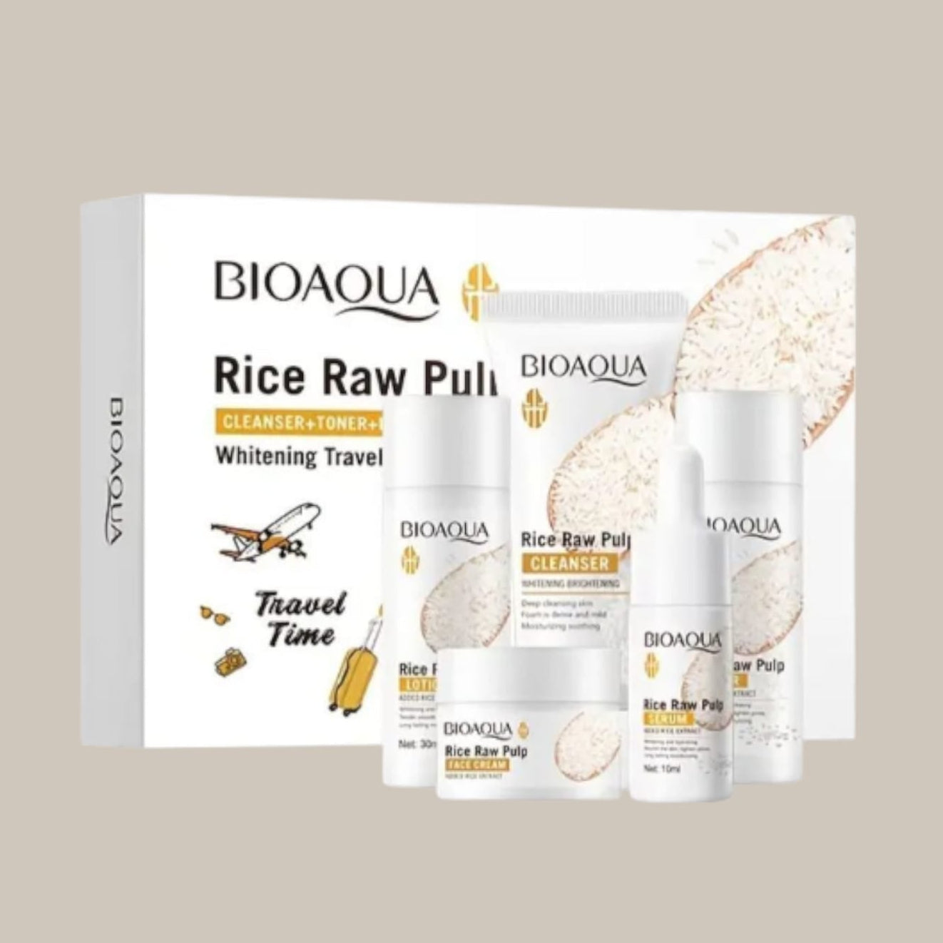 Set Skincare Rice Raw Pulp BIOAQUA