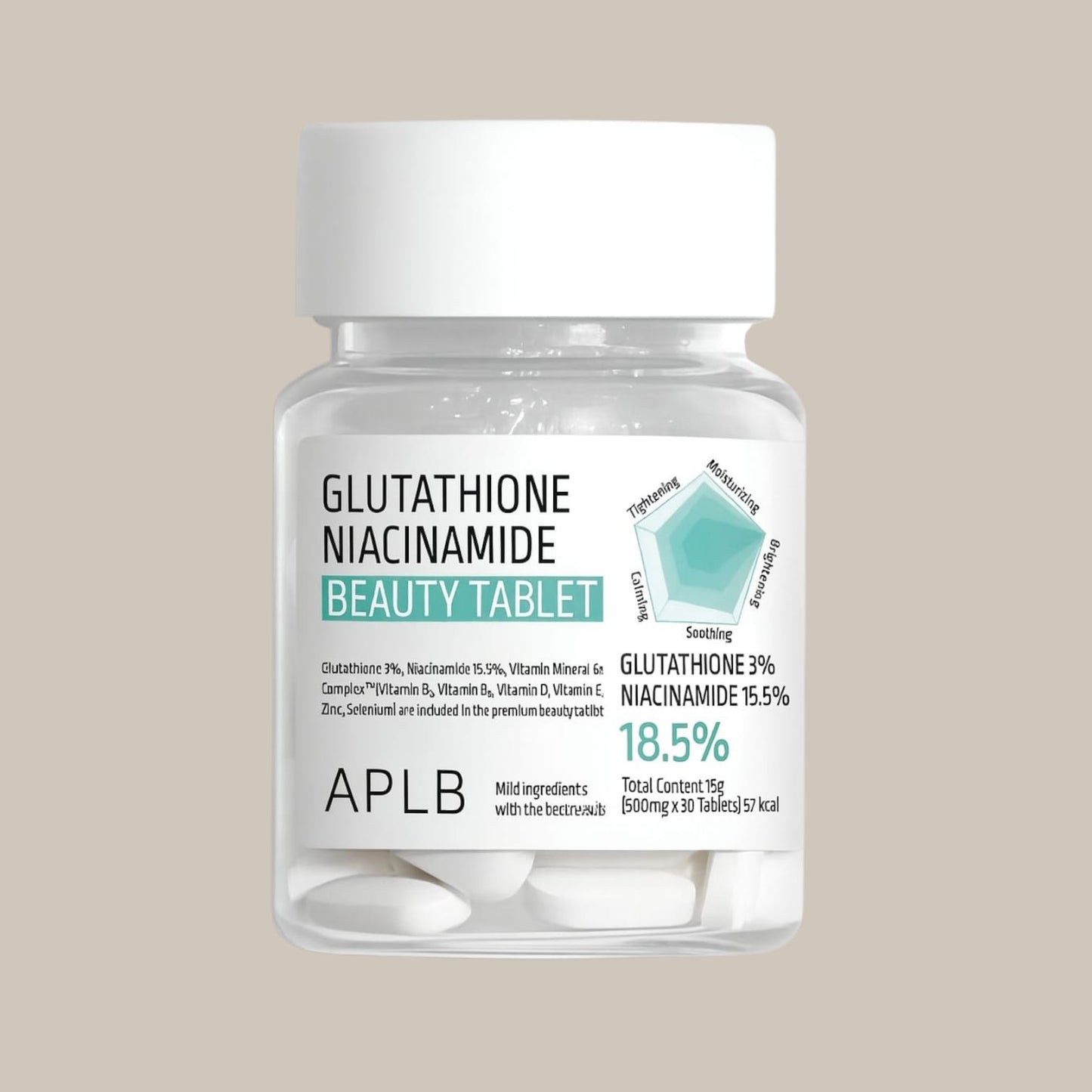 Tabletas Glutathione + Niacinamide APLB
