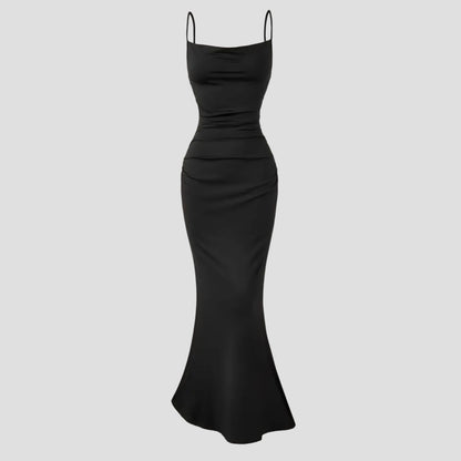 Vestido Adela Negro Sirena