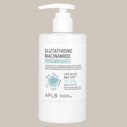 Crema corporal Glutathione & Niacinamide Glow APLB