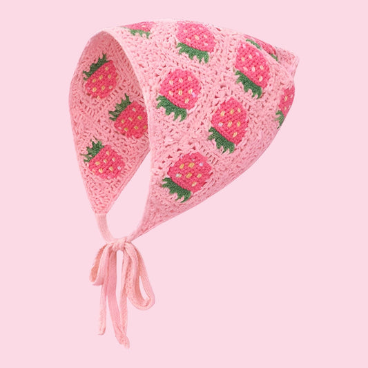 Bandana Crochet Strawberry Jennie