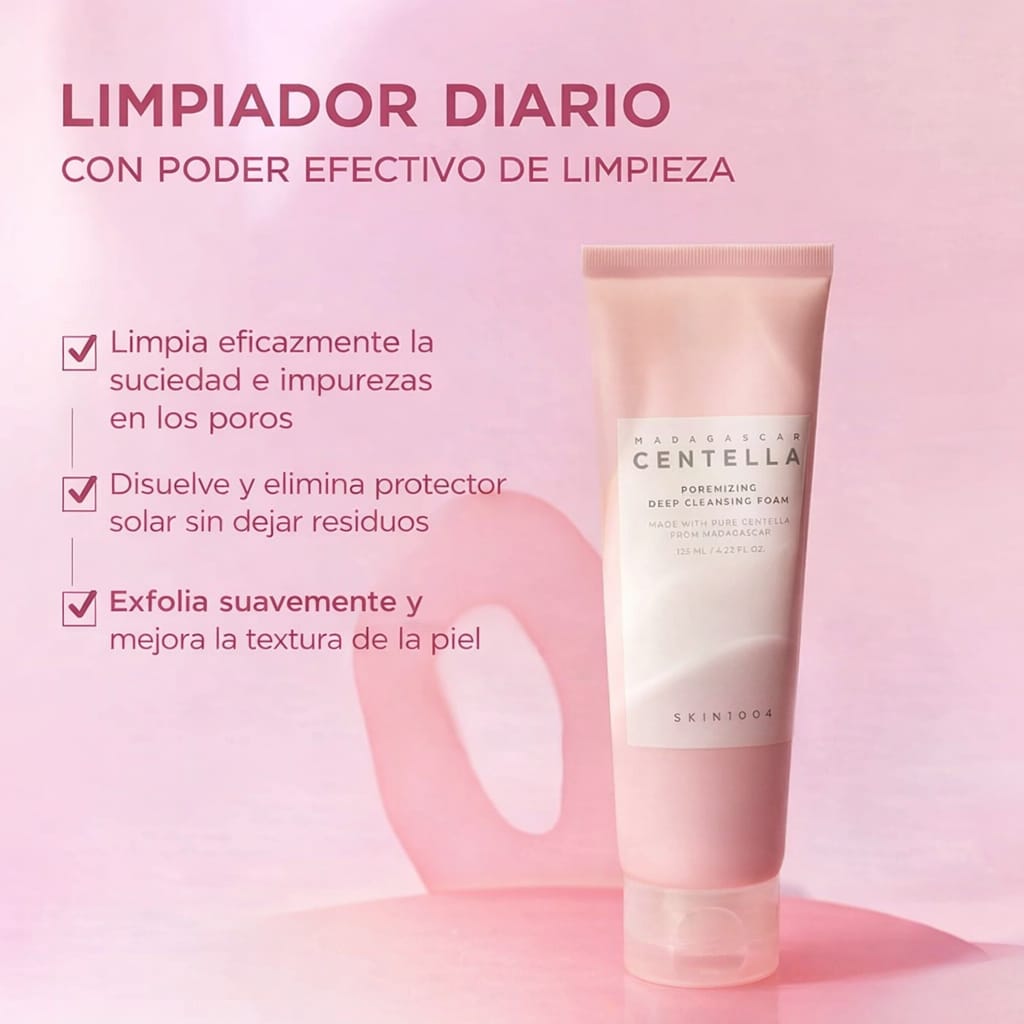 Limpiador Foam Poremizing Madagascar Centella