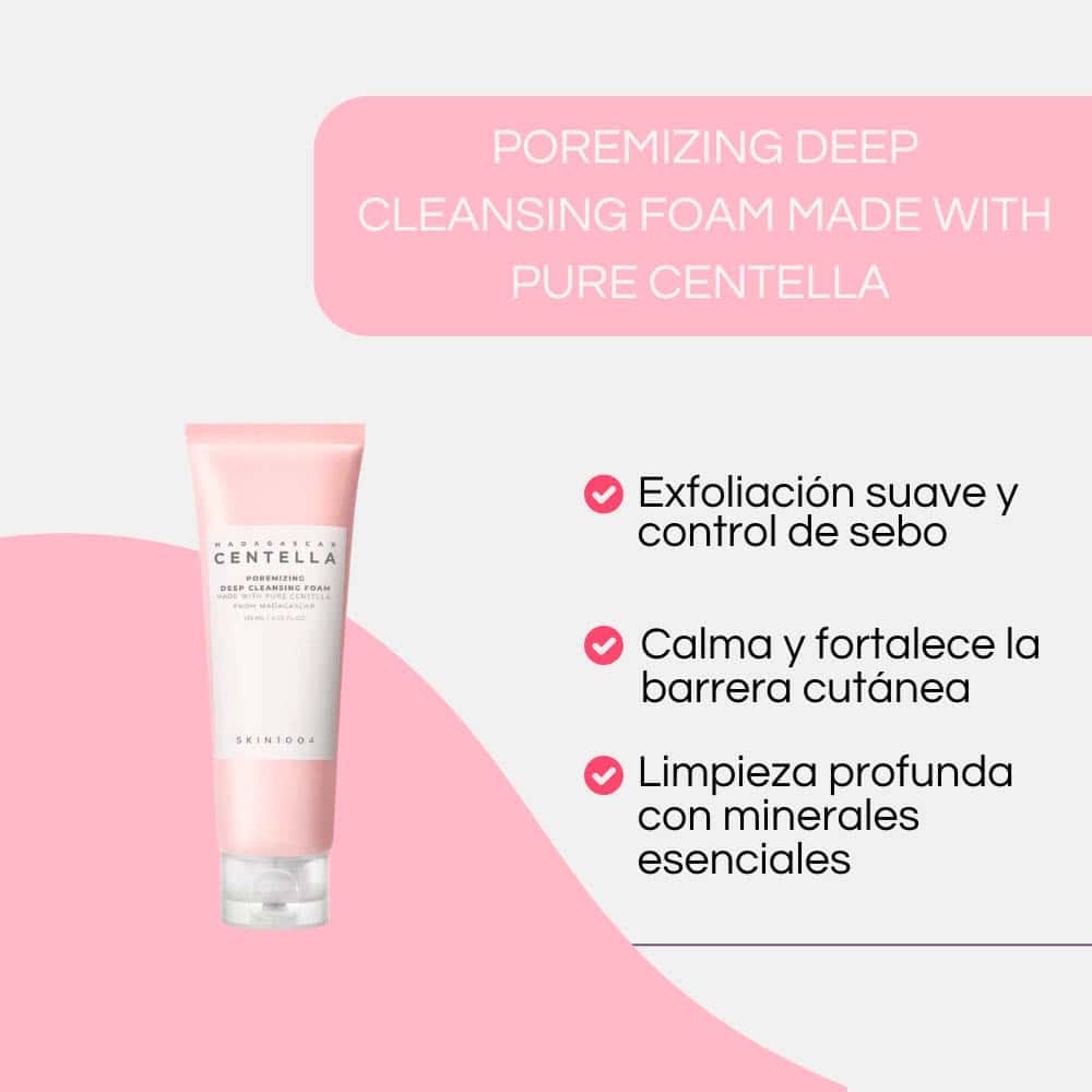 Limpiador Foam Poremizing Madagascar Centella