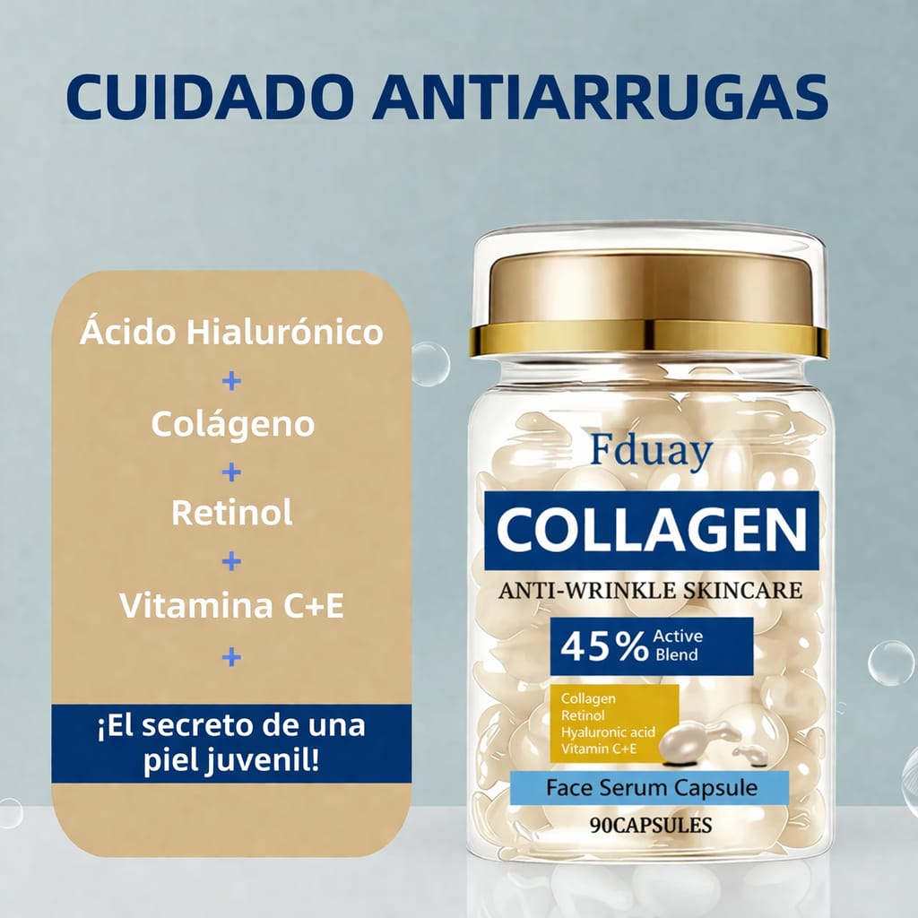 Fduay Cápsulas Colágeno Antiedad Efecto Baby Skin y Glow
