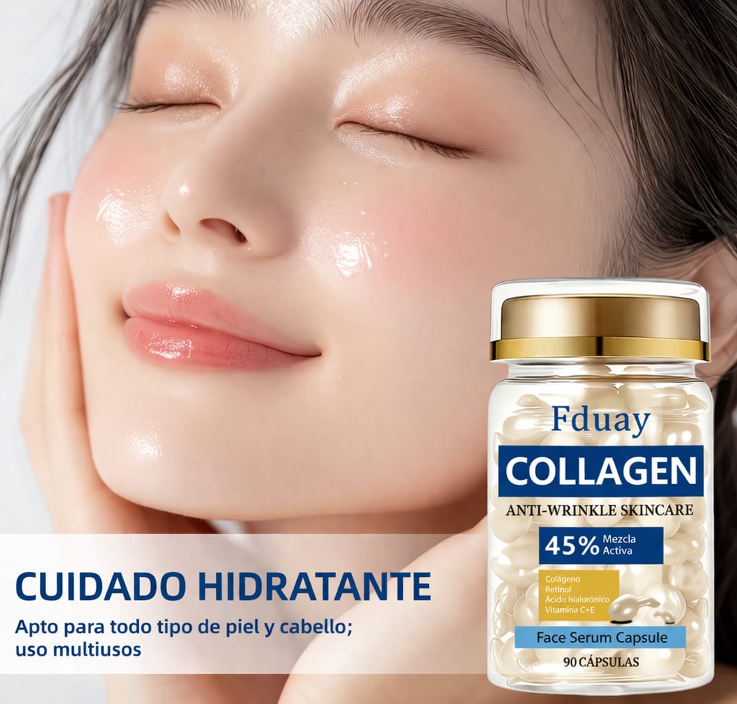 Fduay Cápsulas Colágeno Antiedad Efecto Baby Skin y Glow