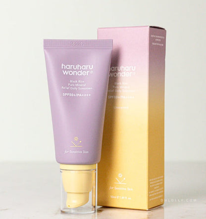HaruHaru Wonder Bloqueador Mineral Pure Black Rice SPF50+ PA++++