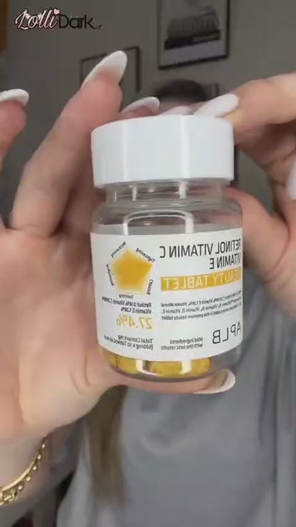 Tabletas de Belleza Retinol Vitamina C y E APLB