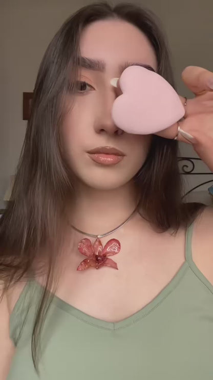 Esponja para polvo Corazón Velvet