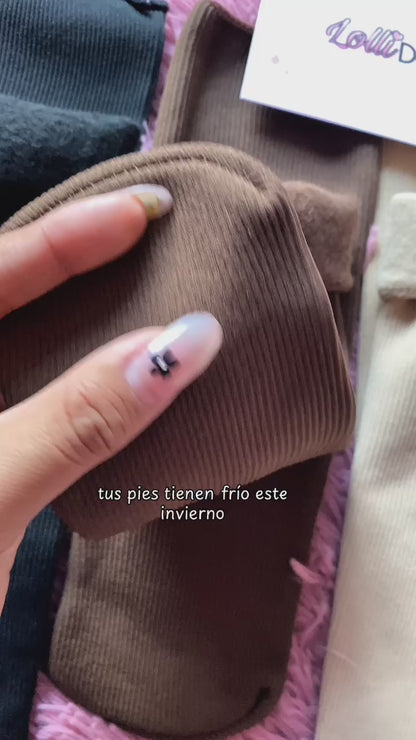 Medias Térmicas Afelpadas de Invierno — Interior Polar Suave